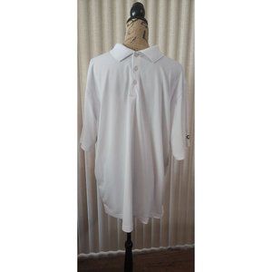 NBC Peacock Golf Polo- Men's XL White Shirt